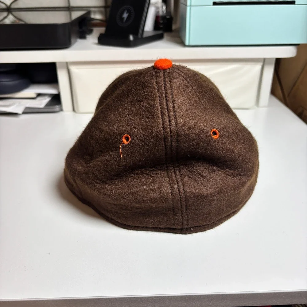 Roman Pro St Louis Cardinals Vintage 100% Wool Fitted Hat Brown Orange USA‎ Made